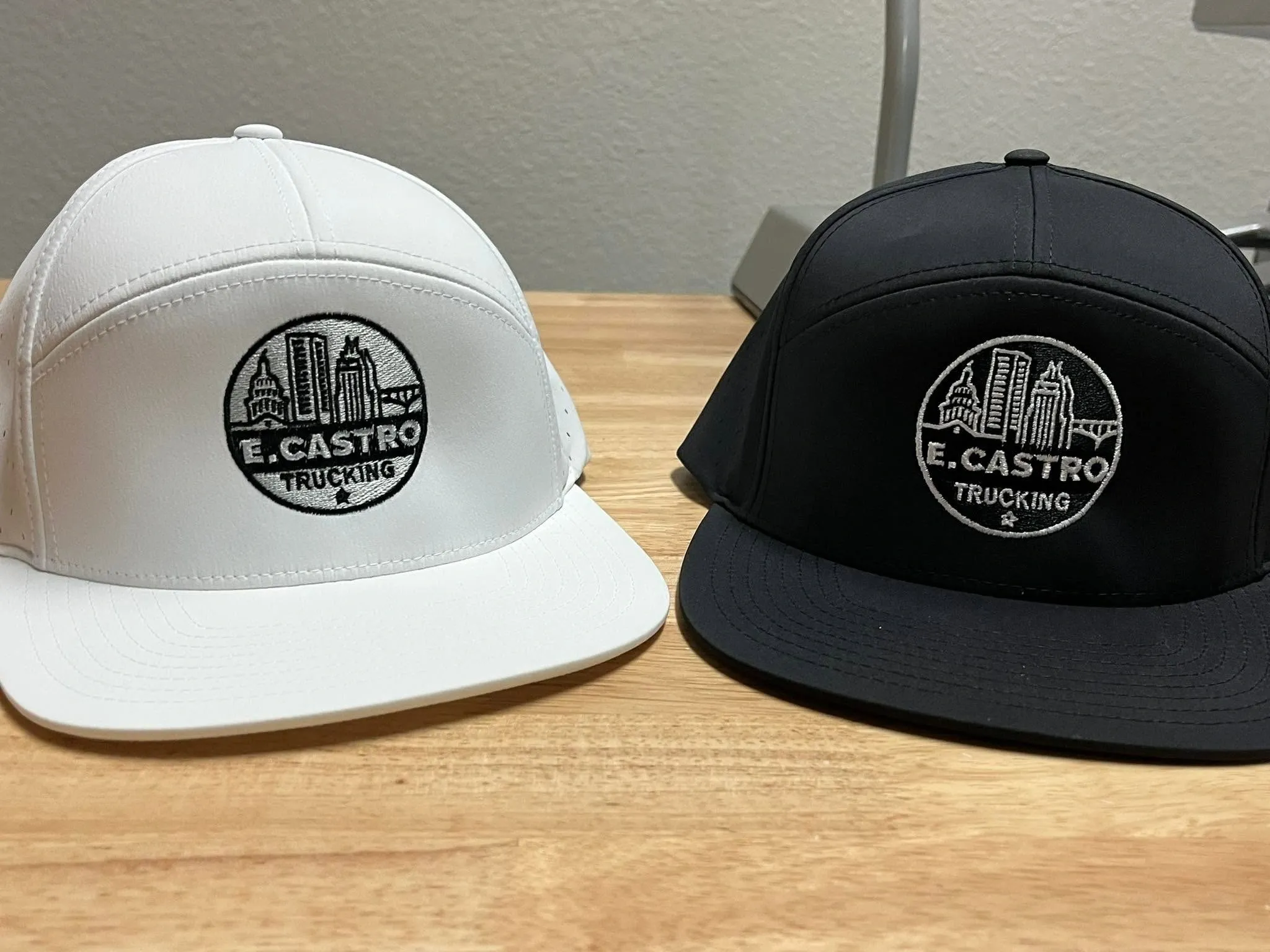Custom embroidered corporate hats for local business branding in Austin Texas